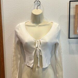 Willow&Root Front Tie Cardigan